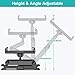 Klsniur Tablet Headrest Holder, Car Backseat Seat Mount Holder Universal 360 Rotating Adjustable for 6