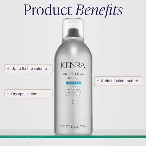 Image of Kenra Dry Volume Burst 3 | Instant Volume Hairspray | Soft Hold Volumizing Spray | Dry Application | All Hair Types