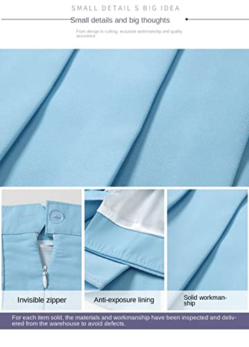 Womens Short Skirts - Casual Skirt Women's High Waist Summer Clothes Vintage A Line Mini School Pleated Short Skir3