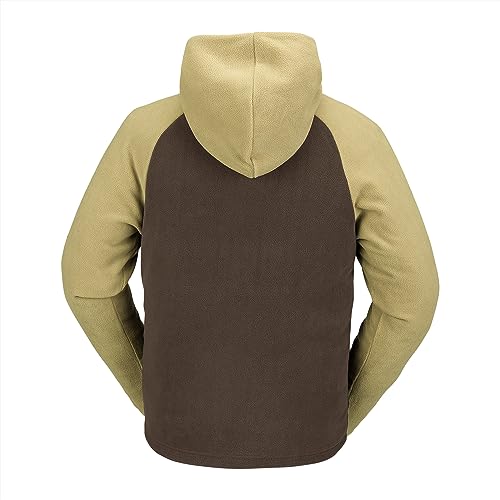 Image of Volcom Men's Polar Fleece Hooded 1 /2 Zip Snowboard Ski Baselayer