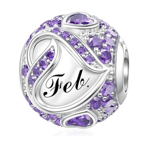 LANBEIDE February Birthstone Charms for Pandora Cover