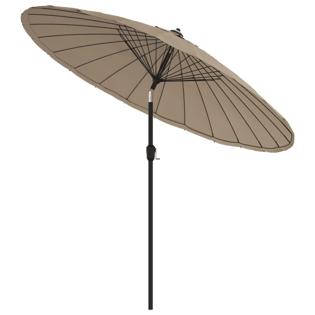 Parasol ogrodowy parasol przeciwsłoneczny do roślin, z aluminiowym masztem, 270 cm, zielony