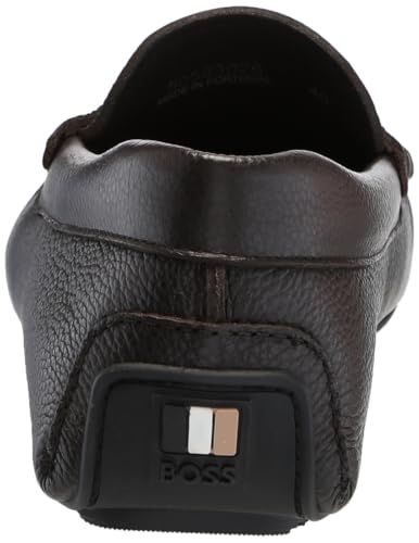 BOSS Men's Noel Grainy Leather Moccasins3