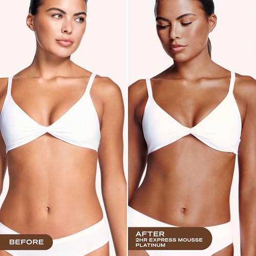 Image of Loving Tan Platinum 2 HR Express Self Tanning Mousse, Darkest Shade Yet - Streak Free, Professional Quality Sunless Tanner- 10+ Applications per Bottle, Cruelty Free, Naturally Derived DHA, 6.7 Fl Oz