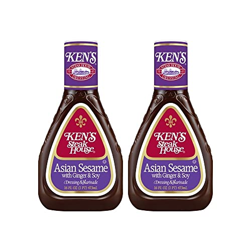 Ken's Steak House Dressing, Asian Sesame, 16 Fl Oz (Pack of 2)