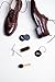 Shoe Shine Kit - Downtown Supply - Professional Shoe Care for all Leather, Suede, Boots with Shoe Polish, Buffing Cloth, Brown Travel Case