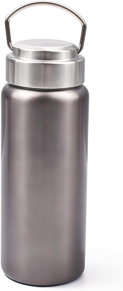 17oz Stainless Steel Vacuum Insulated Water Bottle, Keeps Drink Cold up to 24 Hours & Hot up to 12 Hours Leak Proof and Sweat Proof Large Capacity Wide Mouth Metal Bottle