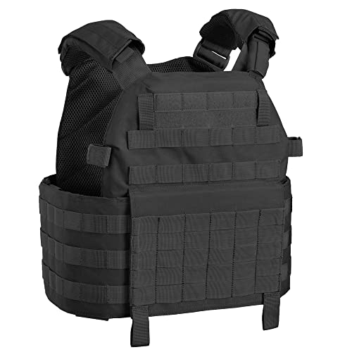 Gilet tactique noir 8 FIELDS Outac Plate Carrier 1000D pour missions adultes