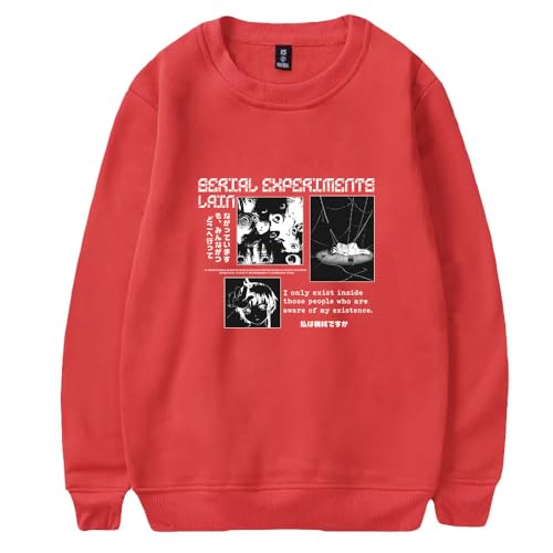Anime Serial Experiments Lain Fashion Long Sleeve Crew Neck Sweater Men/Women Longsleeve Sweater