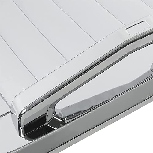 HECASA 3Pcs Silver Hood Vent Compatible with 2006-2010 Hummer H3 & H3T's w/Handles New Chrome Hood Deck Vent Panel Handle Covers Trim Moulding by HECASA - Image 8