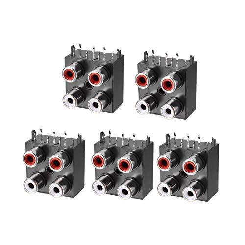 DA BNC A Connettori RCA Montaggio Jack PCB Ad Angolo Retto