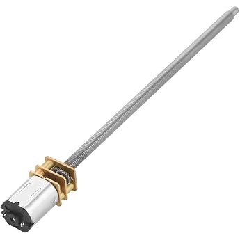 Gear Motor DC 6V 12N20 Gear Motor with Long Output Shaft M4 x 100mm for Industrial Automation 6V 30rpm