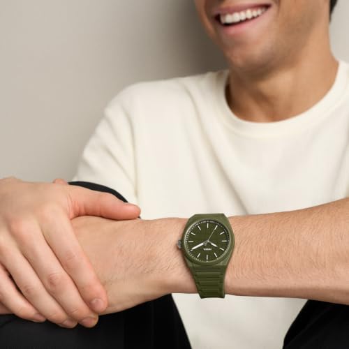 Image of Fossil Men's Everett Quartz Stainless Steel Watch, Three-Hand Watch for Men