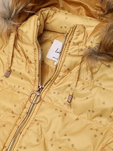 Image of CHKOKKO Girl's Polyester Winter Zipper Hooded Standard Length Puffer Jacket