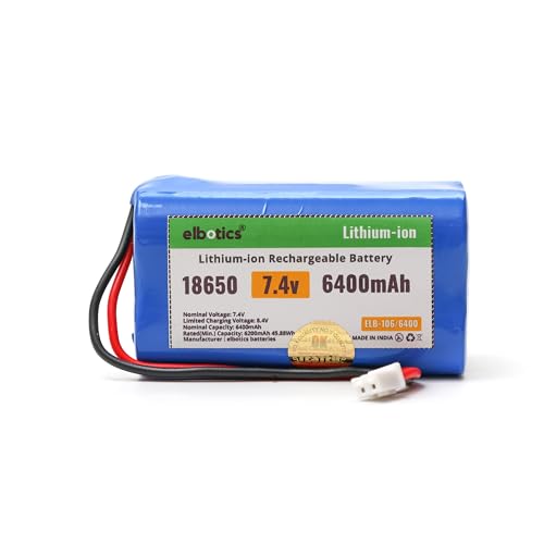 Image of 7.4V 6400mAh Li-ion Rechargeable Battery Pack JST-XH 2.54 /2P Plug Lithium-ion Batteries for Electronics Products Toys Lighting Bluetooth Equipment Fit for RC Helicopter Car Truck & RC Boats