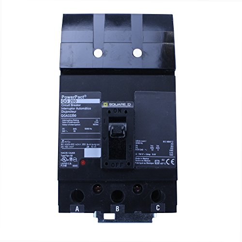 SCHNEIDER ELECTRIC QGA32200 Molded Case Circuit Breaker 240V 200-Amp Molded Case Circuit Breaker 600V 15A