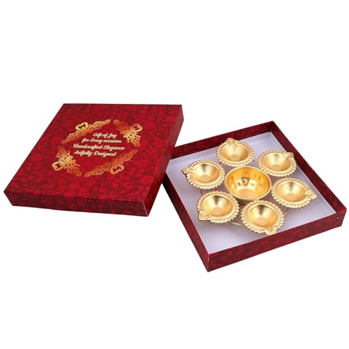 Diya Shape Flower Decorative Urli Bowl Handcrafted Bowl for Float...
