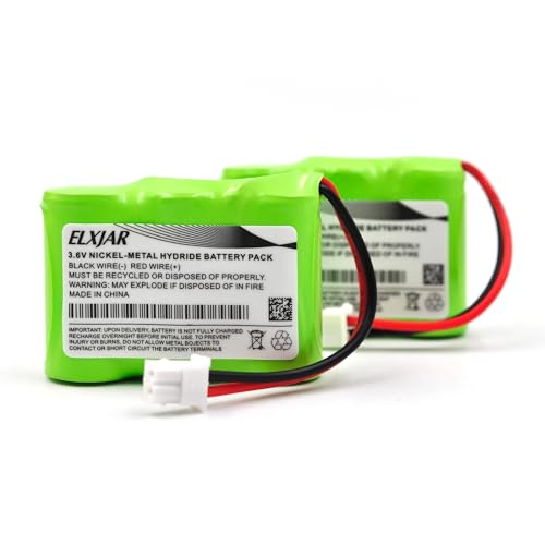 Coonyard (2-Pack) 2/3AA600 3.6V 600mAh Ni-MH Battery Pack, fits Kaito KA500 KA550 KA600 and fits Eton FRX3+/FRX3 Plus/ FR200 FR250 FR300 FR350 FR370 FR400 FR600 Voyager V2 Weather Radios