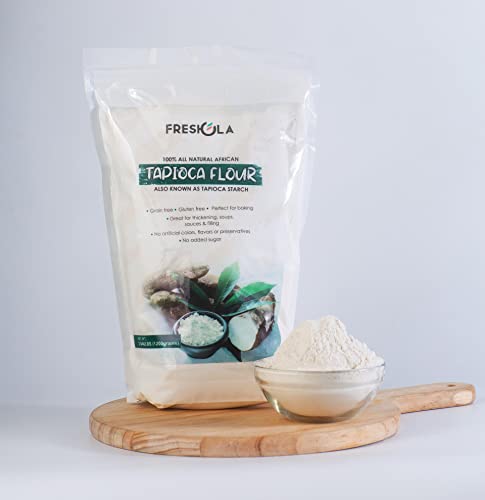 Freshola All-Natural Tapioca Flour 2.6Lbs (41.6Oz)| Natural Cooking Thickener | All Purpose Flour Substitute| Gluten Free Flour For Baking| Non Gmo, Paleo, Vegan #TOP3