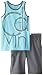 Calvin Klein Little Boys' Blue Tank Top with Gray Shorts