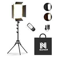 Amazon | NiceVeedi 撮影用ライト 2パックLEDビデオライト 36W二色