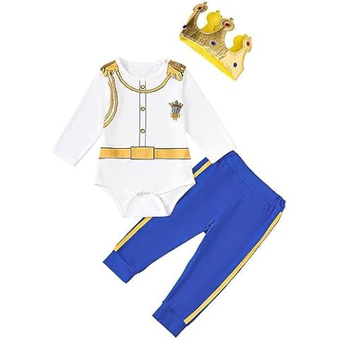 Singcoco Baby Boy Costume Outfit Prince Charming Costume (Blue-Prince Long, 6-12 Months) Cover