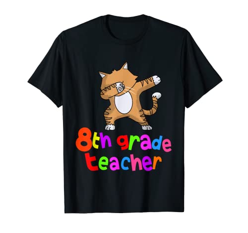 Rentrée scolaire Teacher Dabbing Cat Dab T-Shirt