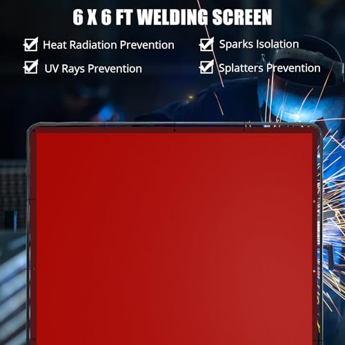 6x6ft Red Welding Screen Frame