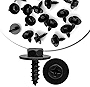 10pcs Bumper Cover Mud Flaps Wheel Wells Screws Bolts Compatible with Toyota Lexus Camry Tacoma Avalon Prius Corolla 90159-60498