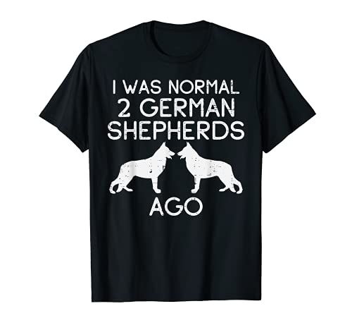 Normal 2 German Shepherds Ago K9 Canine Dog Lover Owner Gift Camiseta