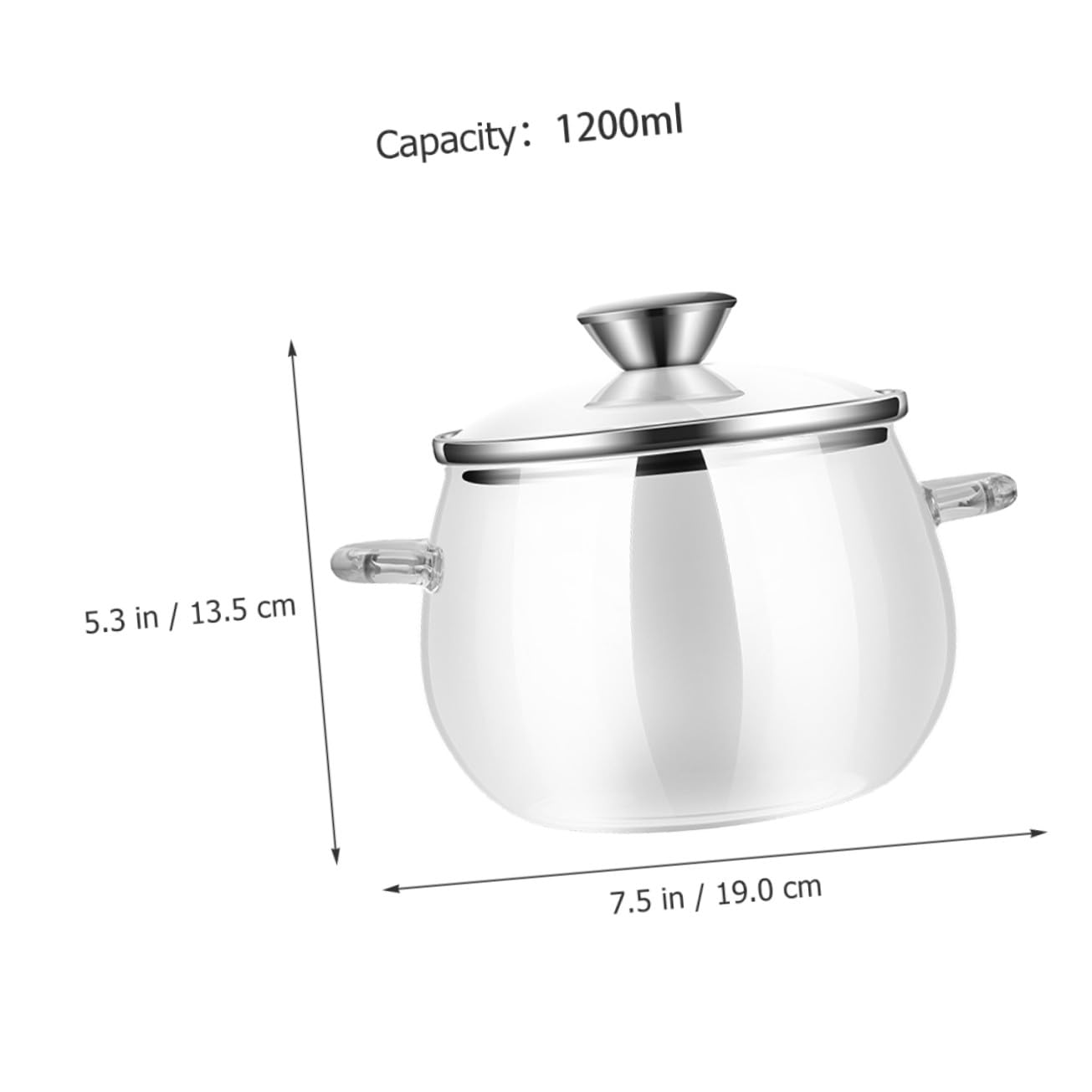 Homoyoyo Vorratsglas 1200ml aus Glas und Edelstahl Luftdichter Küchenbehälter mit Löffel Hitzebeständig und Vielseitig für Milchpulver und Gewürze