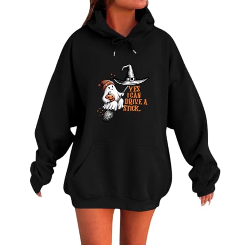 Image of Uwdiohq Women'S Halloween 2 Hoodie With & Pockets Winter Clothes Women (Black, Xs) Sweatshirts For Uk Womens Plus Size Hoodies Zip Up Ladies Zipped Full Woman Light Blue Black Hooded Tops Jacket