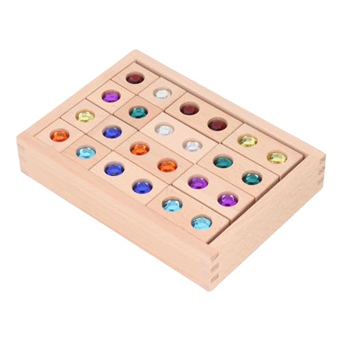 Blocs Empilables en Bois Acrylique, Jouet en Pierres Scintillantes pour Enfants avec des Options de Jeu Infinies, Matériau pour Une Expérience de Jeu