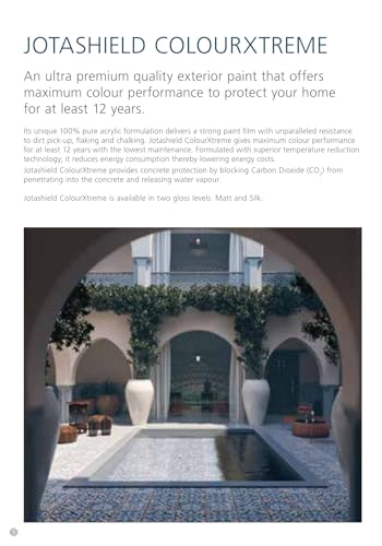Image of Jotun Jotashield ColourXtreme Matt Ultimate Ultra-Premium Exterior Paint for Maximum Colour Performance and Concrete Protection - 4L (White)