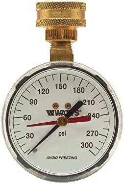 Watts 0950200 Water Pressure Test Gauge, 2 1/2 Inch, White