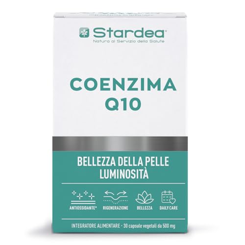 COENZIMA Q10 Capsule Vegetali | Coenzima Q10 Alto Dosaggio 120mg + Magnesio + Rame | Ubiquinone | Antiossidante | Luminosità Pelle | Stardea Coenzima Q10