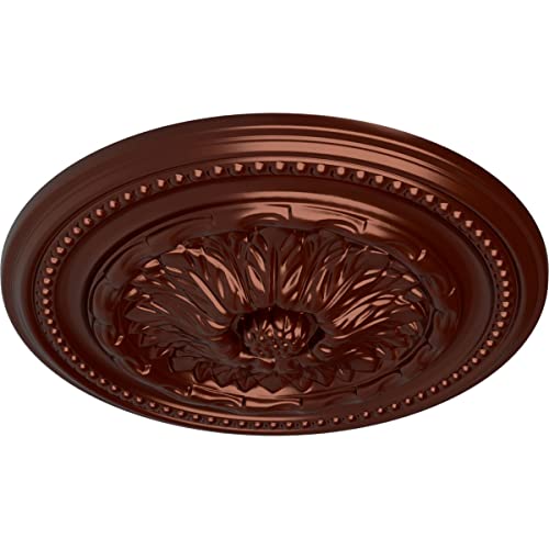 Image of Ekena Millwork CM15CHACS 15-3 /4 inch x 1-7 /8 inch Chester Ceiling Medallion, Antique Copper