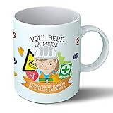 Planetacase - Taza Tecnica de prevencion de riesgos laborales - Regalo Original - Cerámica 330 mL - Taza Desayuno Apta para Microondas y Lavavajillas - Resistente a Lavados