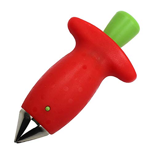 Honorall Descascador de morango Slicer Stem Remover Corer para Morangos Tomates Caqui Cereja