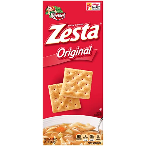 Keebler Zesta Original Saltine Snack Crackers 16 Oz - Pack of 3
