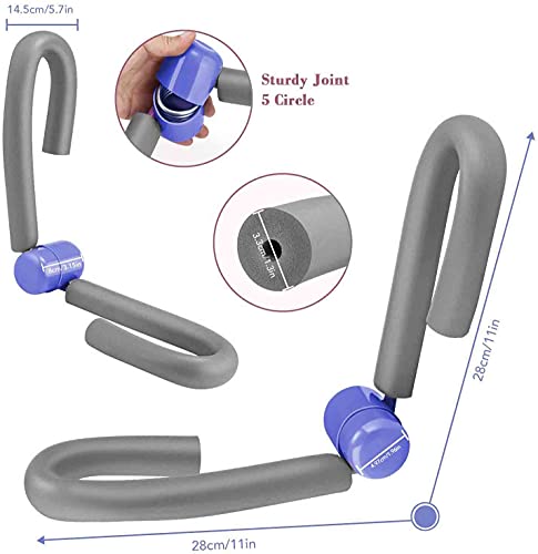YANKUIRUI Oberschenkel Multifunktionaler Arm und Beintrainer Trimmer, Armtrainer Körperformer, Oberschenkeltrainer Kraft Lindern Gewichte Für Beine und Arme (Grau)