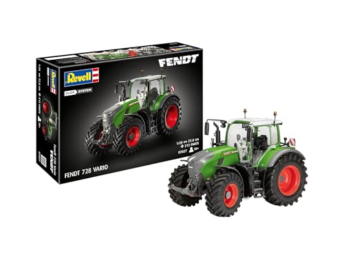 Tractor Fendt 728 Vario sistema de clic maqueta agrícola para montar sin pegamento