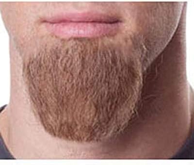 Amazon Com Triangle Goatee Color Brown Sepia Costume Wigs 1 Point Human Hair Fiber Lace Back Chin Goat Patch Face Pirate Biker Fancy Dress 943 Clothing Shoes Jewelry