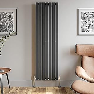 DuraTherm Anthracite Designer Radiator Flat Panel Horizontal Vertical Double Single (Horizontal Single 600x604mm)
