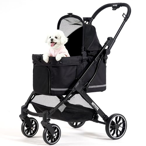 HITTITE All-Terrain Pet Stroller with Cover and Storage