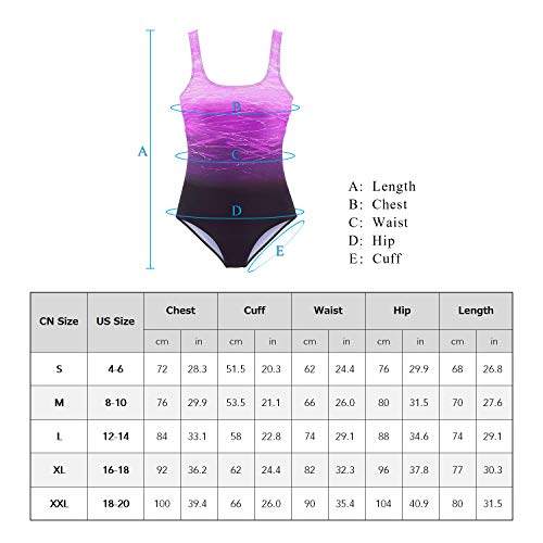 Yialia Maiô de uma peça para mulheres com xícaras acolchoadas destacáveis X fato de banho traseiro M