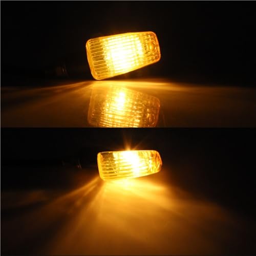 Luces Intermitentes Delanteras de Alta Visibilidad 12V Luz Trasera Universal para Moto 4