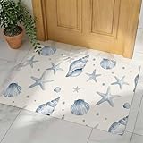 Welcome Door Mat,Indoor Doormat Ocean Starfish Shell...