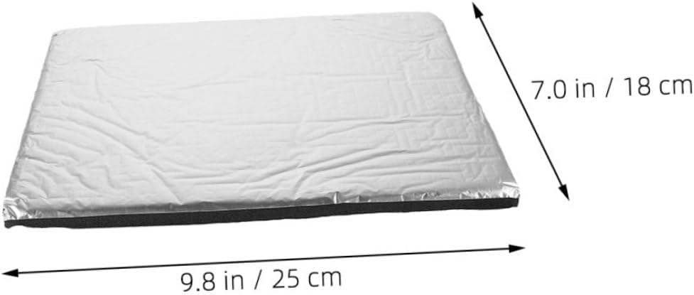 50pcs Soundproofing Aluminum Foil Insulation Pad for DIY Soundproofing Insulation Silver