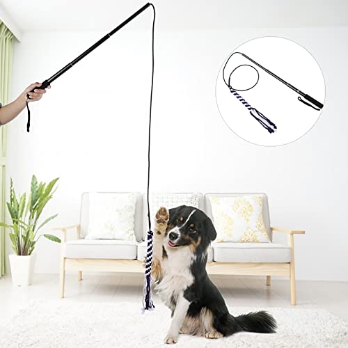 flirt pole para cães, brinquedos de corda para cães grandes,Brinquedos para cães, bastão retrátil, p